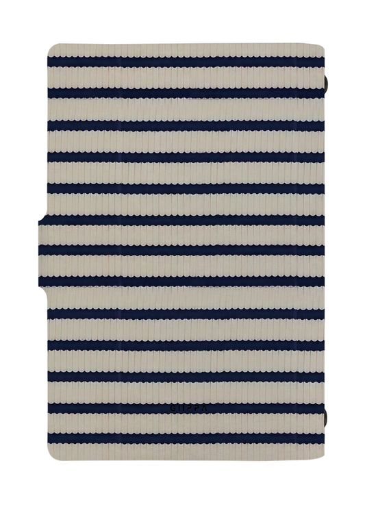 Patterned Moments Knit Cozy Striped Snap Closure Notebook image 2