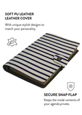 Patterned Moments Knit Cozy Striped Snap Closure Notebook image 3