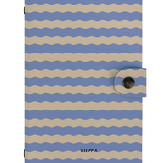 Patterned Moments Lavender Slow Striped Snap Closure Notebook image 1