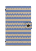 Patterned Moments Lavender Slow Striped Snap Closure Notebook image 1