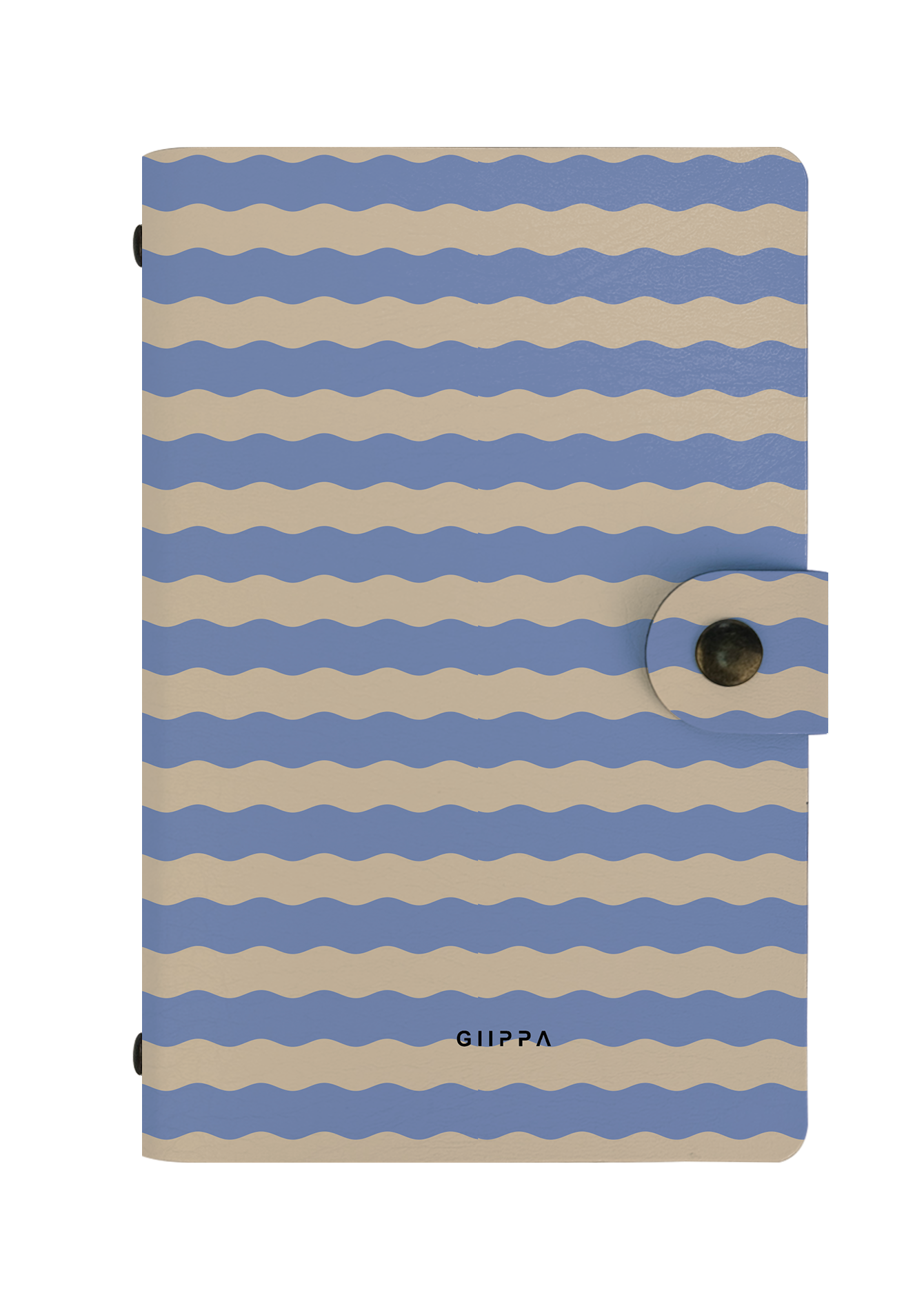 Patterned Moments Lavender Slow Striped Snap Closure Notebook | Compact Journal for Work & University
