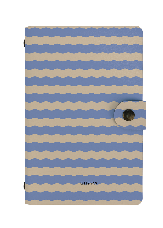 Patterned Moments Lavender Slow Striped Snap Closure Notebook image 1
