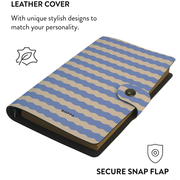 Patterned Moments Lavender Slow Striped Snap Closure Notebook image 3