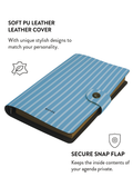 Patterned Moments Pastel Bliss Striped Snap Closure Notebook image 3