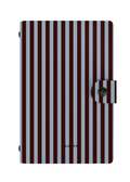 Patterned Moments Mocha Soul Striped Snap Closure Notebook image 1
