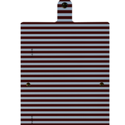 Patterned Moments Mocha Soul Striped Snap Closure Notebook image 4