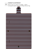 Patterned Moments Mocha Soul Striped Snap Closure Notebook image 4