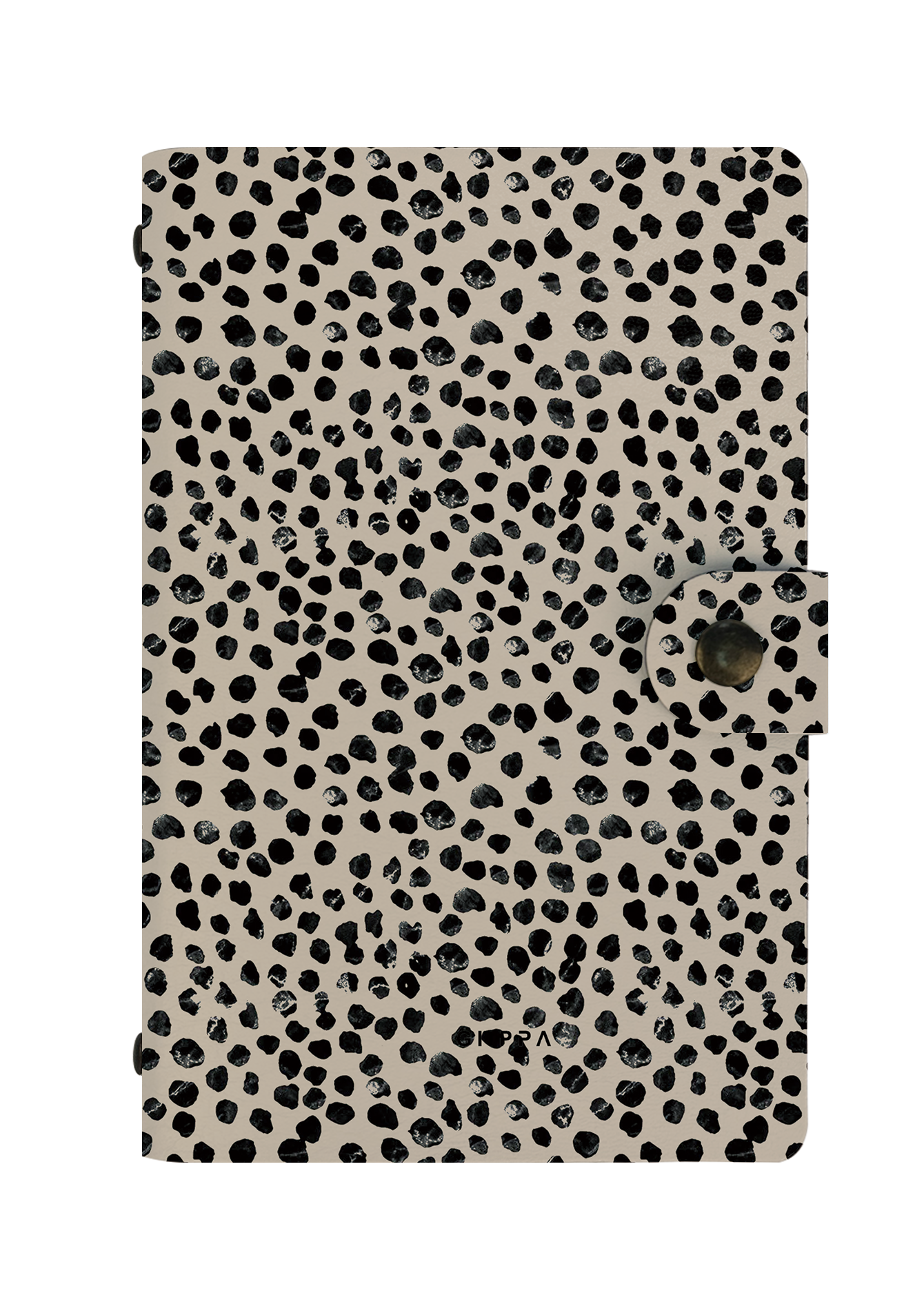 Patterned Moments Café Wander Dotted Snap Closure Notebook | Compact Journal for Work & University