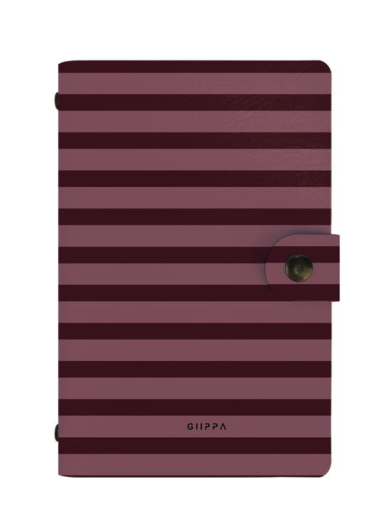 Patterned Moments Wine Tender Striped Snap Closure Notebook image 1