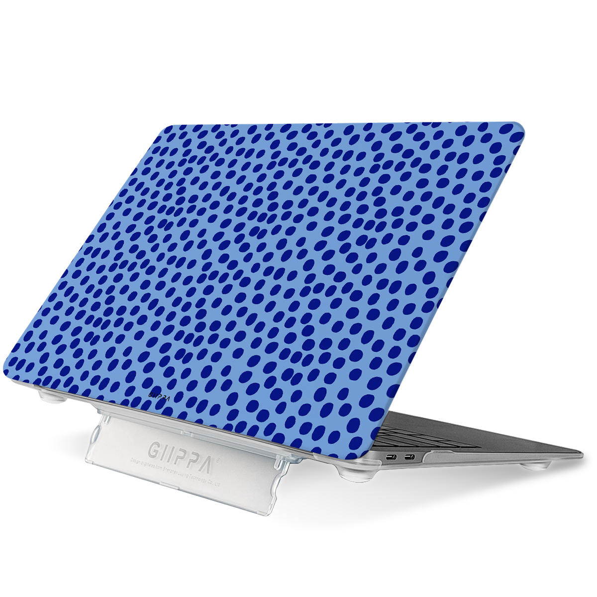 SILK HUSH Patterned Moments Coastal Breeze Polka Dot MacBook Case | UV Printing Hard Shell