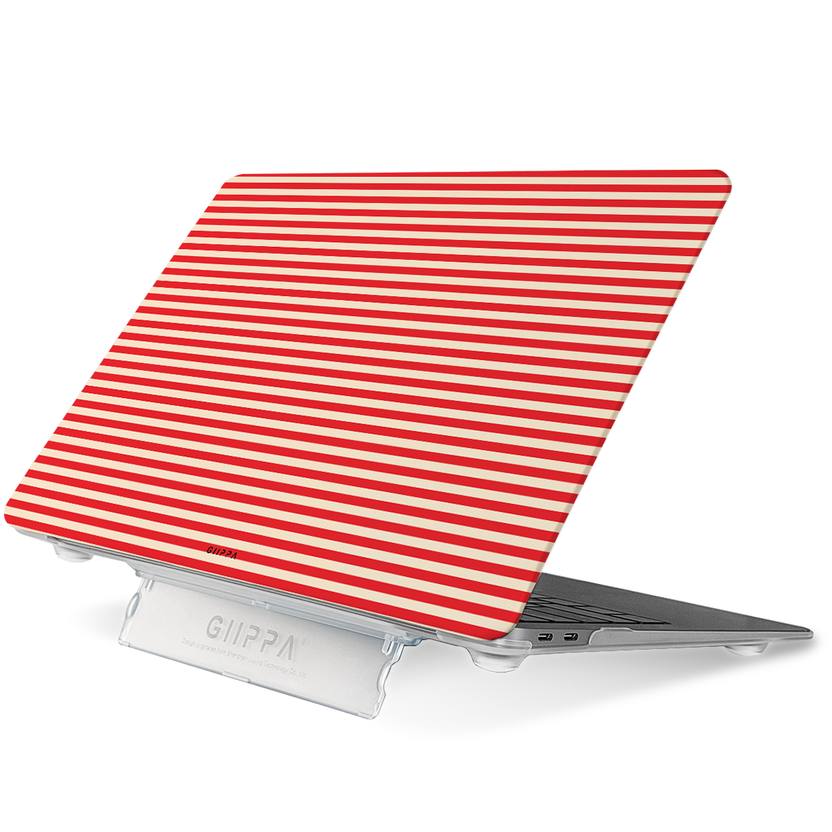 SILK HUSH Patterned Moments Vintage Love Striped MacBook Case | UV Printing Hard Shell