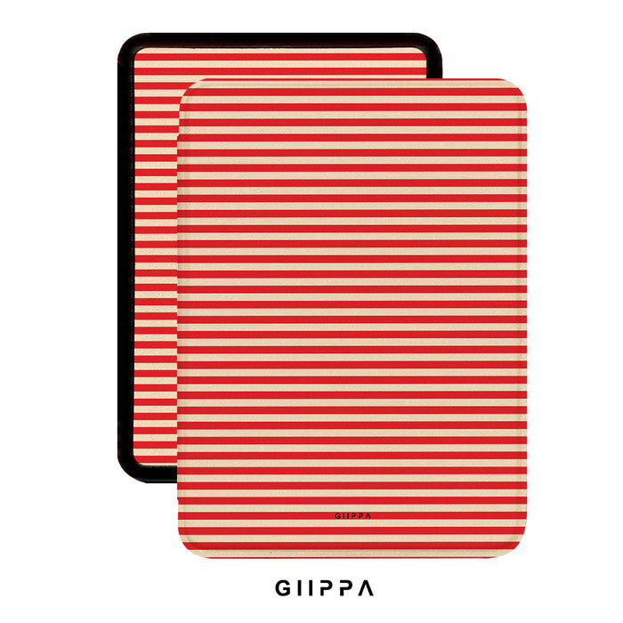 SATIN Kindle Case with Hand Strap | Vintage Love Patterned Moments | Soft Matte PU Protective Cover for Kindle Paperwhite & All Kindle Models, Secure One-Handed Reading Grip