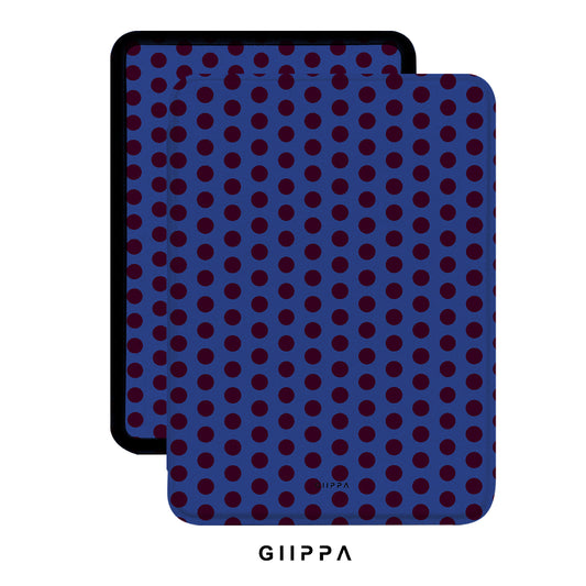 SATIN Kindle Case with Hand Strap | Blue Cheer Patterned Moments | image 1